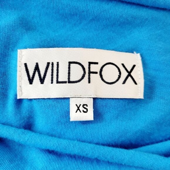 Wildfox‎ Ocean Blue Signant Seal Laurel Wreath Print Lightweight Top - Picture 5 of 8